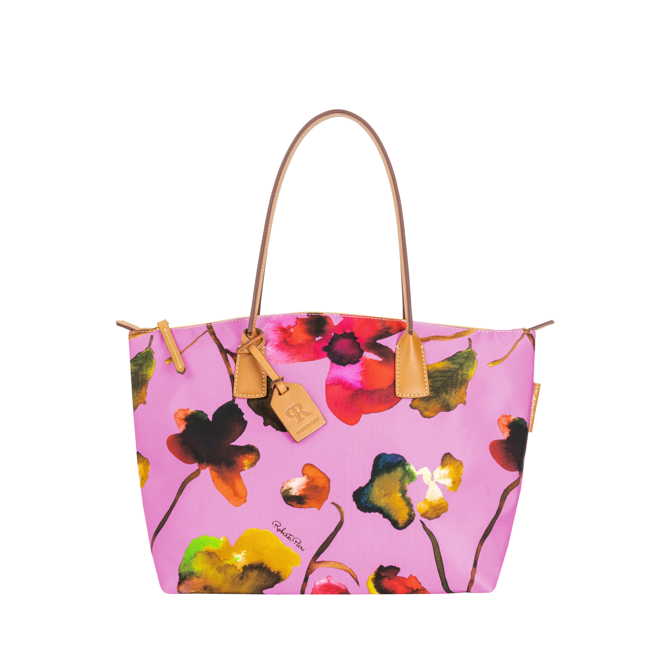 Robertina Large Flower Candy Rose | Tote Bag - Roberta Pieri
